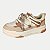 TÊNIS RAMARIM CASUAL COM 2 CADARÇO NUDE FEMININO ADULTO - Imagem 1