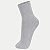 MEIA LUPO CASUAL ALGODÃO SEM PUNHO CINZA FEMININA ADULTO - Imagem 1