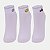 MEIA LUPO SOCKS PACOTE COM 3 PARES SOQUETE BRANCO FEMININO ADULTO - Imagem 1