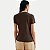 BLUSA HERING MANGA CURTA TSHIRT ALGODÃO LISA MARROM FEMININO ADULTO - Imagem 2