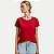 BLUSA HERING MANGA CURTA TSHIRT ALGODÃO LISA VERMELHO FEMININO ADULTO - Imagem 1