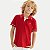 POLO HERINGKIDS MANGA CURTA COMFORT MALHA VERMELHO MASCULINO INFANTIL - Imagem 1