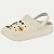 SANDALIA MOLECA CLOG COM APLIQUES OFFWHITE FEMININA ADULTO - Imagem 1