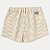 SHORT HERINGKIDS BRIM BRUTO BÁSIC LISTRADO BEGE FEMININA INFANTIL - Imagem 3