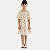 VESTIDO HERINGKIDS MANGA CURTA VISCOSE ESTAMPADO OFFWHITE FEMININA INFANTIL - Imagem 1