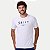 CAMISETA SALLO MANGA CURTA SLIM MISTA SILKADA BRANCO MASCULINO ADULTO - Imagem 1