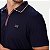 POLO SALLO MANGA CURTA SLIM MISTA AZUL MARINHO MASCULINO ADULTO - Imagem 2