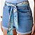 SHORT OGNUS JEANS CLARO COM ELASTANO BÁSIC FEMININA ADULTO - Imagem 5