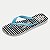 CHINELO HAVAIANAS TOP WARNER LOGOMANIA BRANCO COM AZUL FEMININO ADULTO - Imagem 2