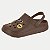 SANDALIA MOLECA CLOG COM APLIQUES MARROM FEMININA ADULTO - Imagem 1