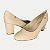 SAPATO MODARE SALTO ALTO SCARPIN BEGE FEMININO ADULTO - Imagem 4