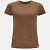 BLUSA LUNENDER MANGA CURTA TSHIRT ALGODÃO MARROM FEMININO ADULTO - Imagem 1