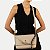 BOLSA RAFITTHY TRANSVERSAL SINTETICO BEGE FEMININO ADULTO - Imagem 1
