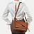 BOLSA RAFITTHY TRANSVERSAL SINTETICO MARROM CLARO FEMININO ADULTO - Imagem 1