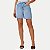 SHORT DOCE TRAMA JEANS CLARO BRUTO BÁSICO FEMININO ADULTO - Imagem 1