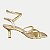 SANDALIA ADORA SALTO ALTO DOURADO ACTIVIE FEMININA ADULTO - Imagem 2