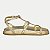 SANDALIA ADORA PAPETE OURO FEMININA ADULTO - Imagem 2