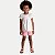 CONJUNTO VERÃO RANDA MUNDU SHORT E BLUSA MANGA CURTA ROSA FEMININO INFANTIL - Imagem 1