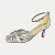 SANDALIA RAMARIM SALTO MÉDIO FESTA PRATA FEMININA ADULTO - Imagem 1