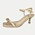 SANDALIA RAMARIM SALTO MÉDIO FESTA NUDE FEMININA ADULTO - Imagem 1