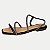 SANDALIA MISSISSIPI RASTEIRA  PRETO FEMININA ADULTO - Imagem 1