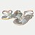SANDALIA MINI SUA CIA RASTEIRA  SILVER PRATA FEMININA INFANTIL - Imagem 3