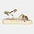 SANDALIA KIDY MINI FLAT DOURADA ANABELA FEMININA INFANTIL - Imagem 2