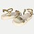 SANDALIA KIDY MINI FLAT DOURADA ANABELA FEMININA INFANTIL - Imagem 4