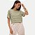 BLUSA LUNENDER MANGA CURTA DE VISCOLYCRA LISTRADA VERDE FEMININA ADULTO - Imagem 1