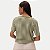 BLUSA LUNENDER MANGA CURTA DE VISCOLYCRA LISTRADA VERDE FEMININA ADULTO - Imagem 2