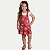 CONJUNTO VERÃO RANDA MUNDU SALOPETE E BLUSA MANGA CURTA VERMELHO FEMININO INFANTIL - Imagem 1