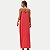 VESTIDO LUNENDER REGATA DE  VISCOSE VERMELHO FEMININO ADULTO - Imagem 2