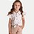 BLUSA RANDA MUNDU MANGA CURTA  COTTON ESTAMPADA MARROM FEMININA INFANTIL - Imagem 1