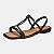 SANDALIA MISSISSIPI RASTEIRA PRETA FEMININA ADULTO - Imagem 1