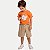 CONJUNTO VERÃO BY GUS BERMUDA E CAMISETA LARANJA MASCULINO INFANTIL - Imagem 1