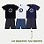 CONJUNTO VERÃO RANDA MUNDU BERMUDA E CAMISETAAZUL MARINHO MASCULINO INFANTIL - Imagem 1