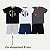 CONJUNTO VERÃO RANDA MUNDU BERMUDA E CAMISETA PRETO MASCULINO INFANTIL - Imagem 2