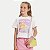 BLUSA ALAKAZOO MANGA CURTA TSHIRT ALGODÃO OFFWHITE SILKADA FEMININA INFANTIL - Imagem 1