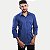 CAMISA AMIL MANGA LONGA COMFORT ALGODÃO FIO 60 COM BOLSO AZUL MARINHO MASCULINO ADULTO - Imagem 1