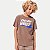 CAMISETA HERINGKIDS MANGA CURTA COMFORT ALGODÃO SILKADA MARROM MASCULINA INFANTIL - Imagem 1