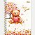 CADERNO TILIBRA UNIVERSITÁRIO 01 MATÉRIA CAPA DURA LOVE BEARS FEMININO (CORES SORTIDAS) 30158-P - Imagem 2