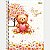 CADERNO TILIBRA UNIVERSITÁRIO 10 MATÉRIAS CAPA DURA LOVE BEARS FEMININO (CORES SORTIDAS) 30159-P - Imagem 3
