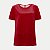 BLUSA LUNENDER MANGA CURTA VISCOSE ESTAMPADA VERMELHO FEMININA ADULTO - Imagem 1