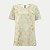 BLUSA LUNENDER MANGA CURTA VISCOSE ESTAMPADA BEGE FEMININA ADULTO - Imagem 1