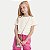 BLUSA ALAKAZOO MANGA CURTA TSHIRT DE MALHA OFFWHITE FEMININA INFANTIL - Imagem 1