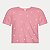 BLUSA ALAKAZOO MANGA CURTA THSIRT DE MALHA ROSA FEMININA INFANTIL - Imagem 1