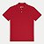 POLO FICO MANGA CURTA COMFORT MALHA CANELADA VEMELHO MASCULINA ADULTO - Imagem 1
