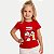 BLUSA BY GUS MANGA CURTA TSHIRT ALGODÃO SILKADA VERMELHA FEMININA INFANTIL - Imagem 1