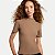 BLUSA HERING MANAGA CURTA MALHA CANELADA BEGE  FEMININO ADULTO - Imagem 1