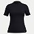 BLUSA LUNENDER MANGA CURTA MALHA CANELADA PRETO FEMININO ADULTO - Imagem 1